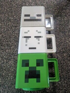 Set Of 3 Minecraft Mugs